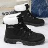 Men's high-top plush warm casual cotton boots winter new non-slip outdoor snow boots fashion youth Joker tide sports work boots