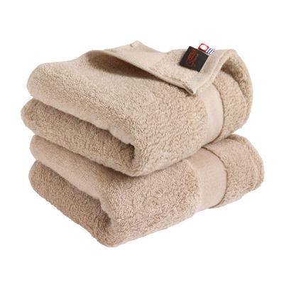Certified Face Towel Hiorie Grand Set of 2 Grayish Mocha Made In Japan Finest Super Long Cotton Instant Water Absorption Thick Cotton