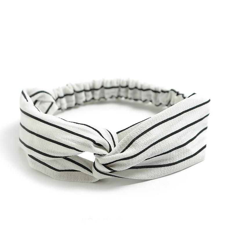 Korean Style Chiffon Elastic Headband for Women - Hair Accessory