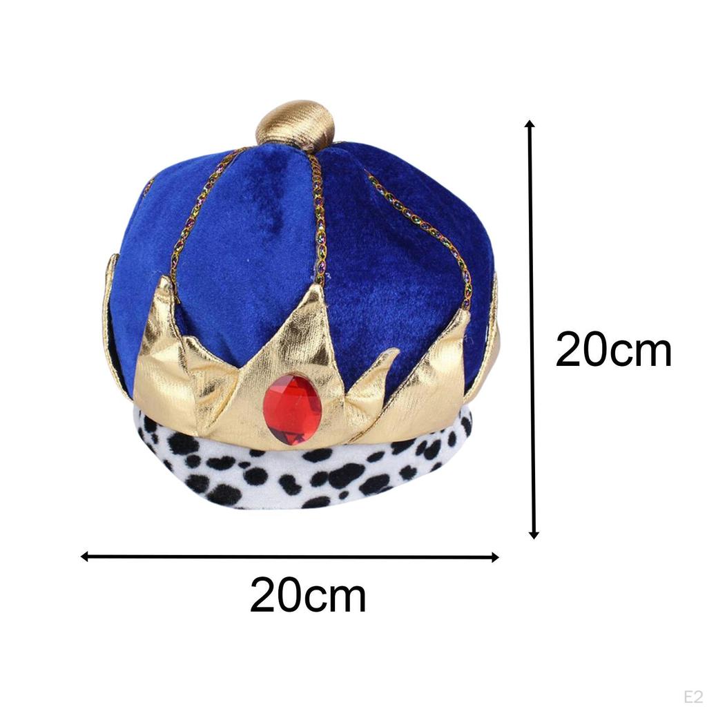 King Crown Hat Birthday Fashion Photography Props Tiaras Emperor Performance for