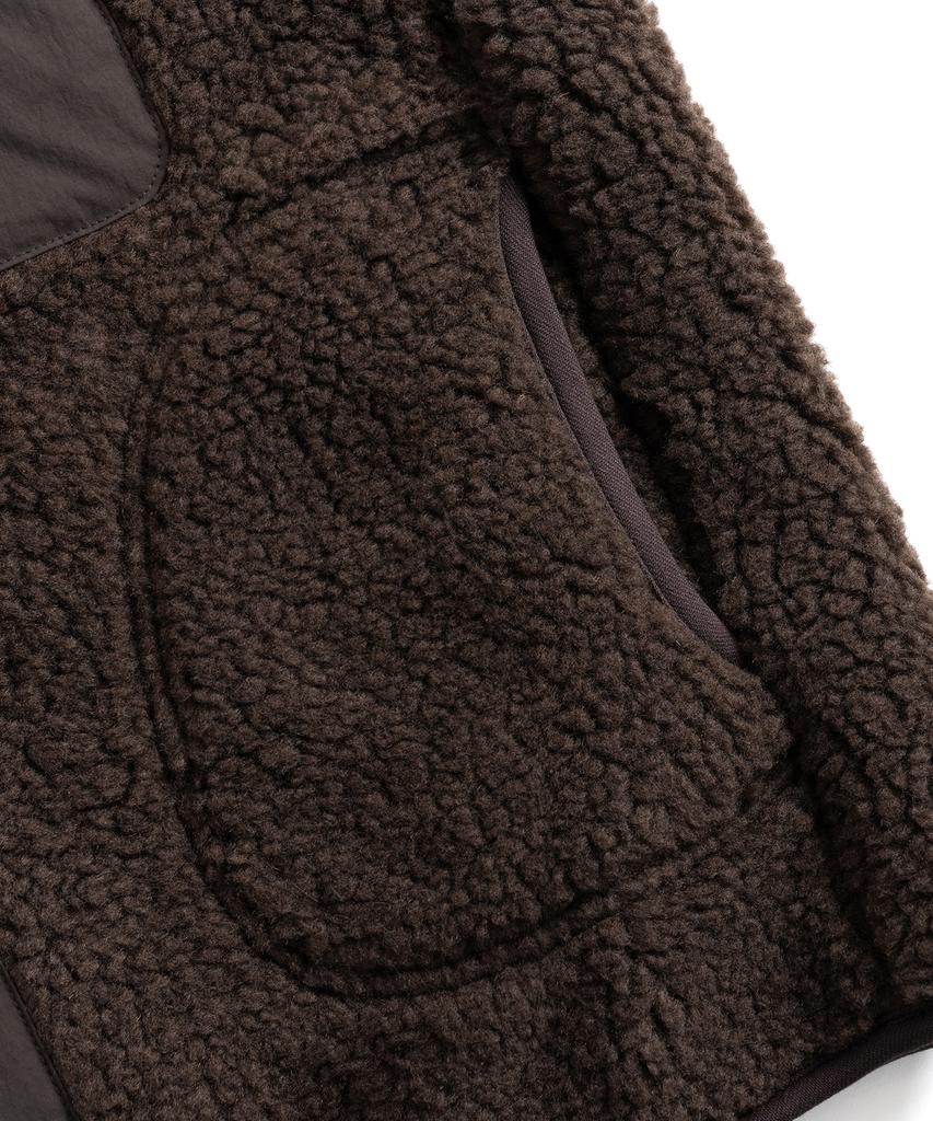 Wild Bricks W24 Fleece Vest (Dark Brown)