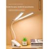 USB Rechargeable Clip-On LED Desk Lamp - Eye-Caring Reading Light for Students, Dorm/Bedroom Portable Small Study Lamp