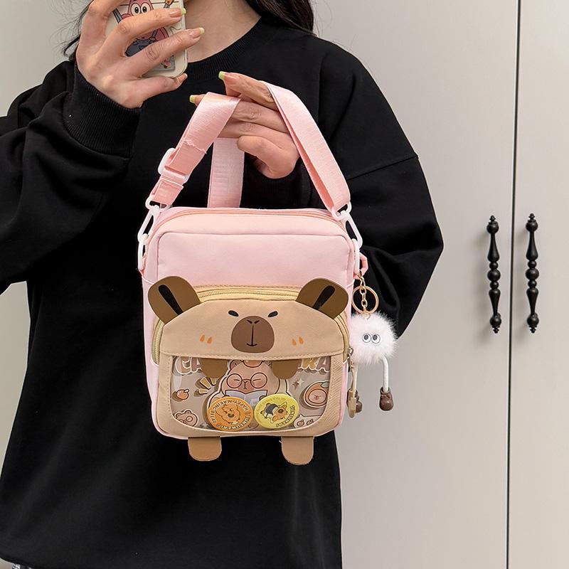 Geantă de umăr de desene animate pentru femei, geantă crossbody pentru studenți