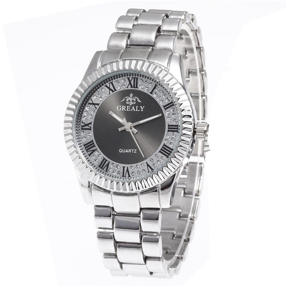 Yeni Moda Kadın Saatleri Paslanmaz Çelik Günlük Sevgililer Saati Erkek Bayan Saat Alaşım Kol Saati Roma Rakamlı Saat Relogio Feminino