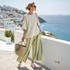 Printed Short-sleeved Shirt and Trousers Set Fashion Loose Round Neck Top High Waist Trousers Two-piece Set