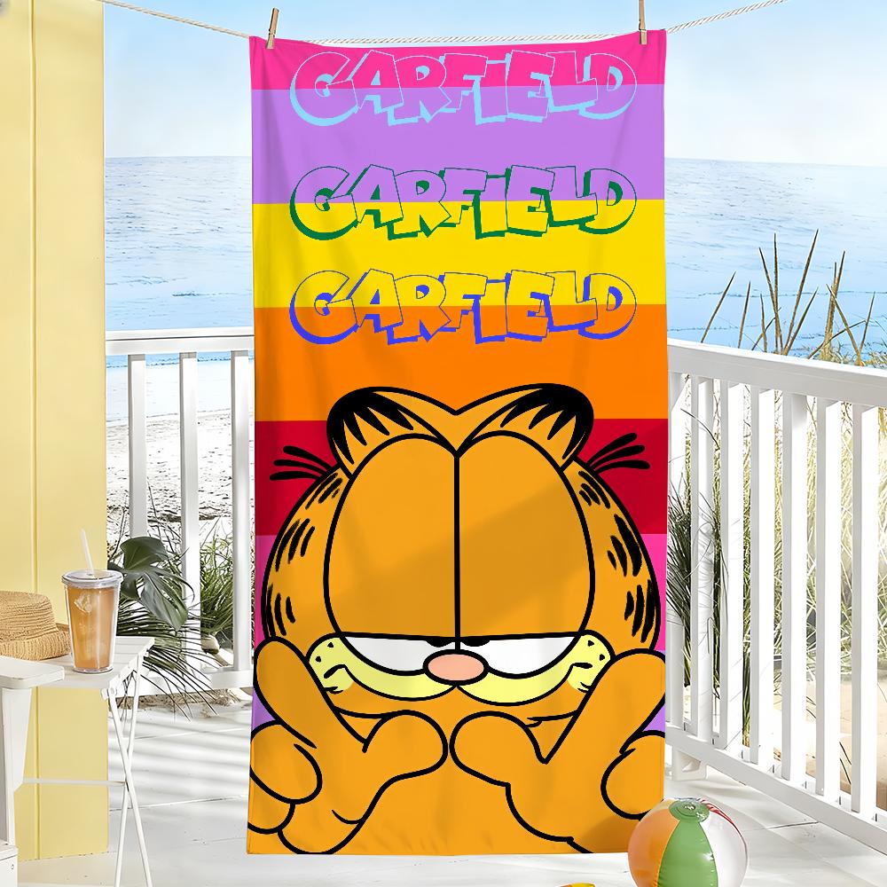 

Funny Cute Cool Towel Soft Pool Gift For Travel Gym Shower Camping Quick Dry Sports G-Garfield-S Large Beach Towels W30*H60(CM)