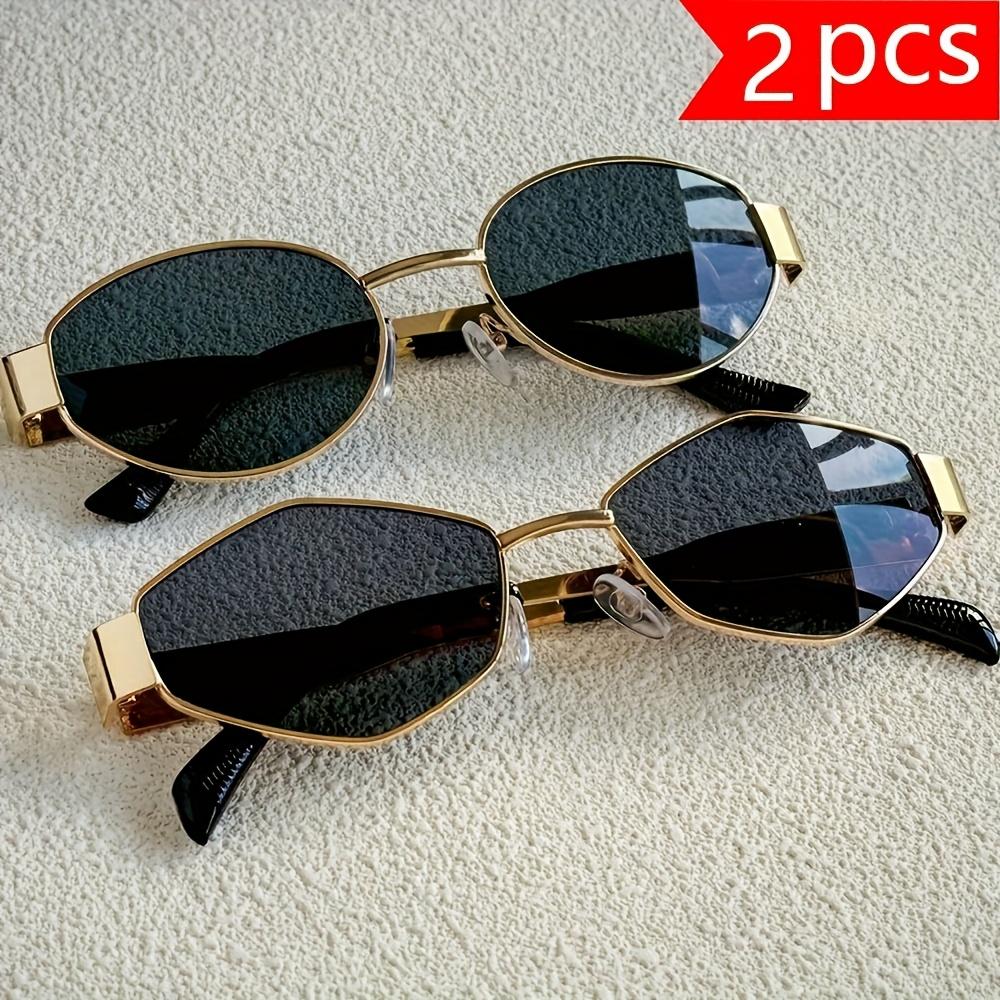 

2 шт. Унисекс Y2K Ретро Модные Очки Идеально подходят для Вечеринок, Шопинга и Особых Случаев Идеальный Подарок на Праздники