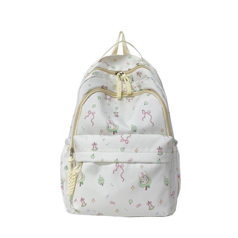 Schoolbag wholesale new large-capacity backpack cute girl commuter backpack small fresh literary college student cartoon schoolbag