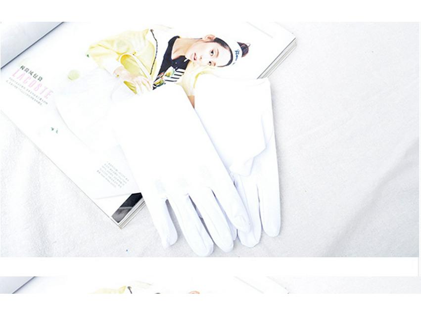 

Детские белые эластичные перчатки для выступлений для танцев и этикета - Подходят для мальчиков и девочек детского сада и начальной школы 5-10 Years белый