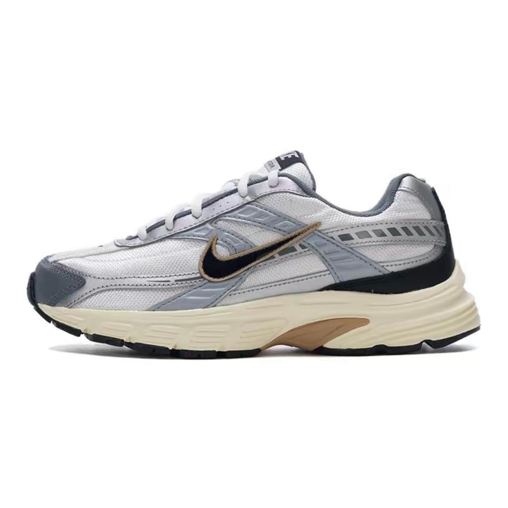 Nike Initiator Low top Casual City Commuting Running Shoes Unisex Black White Shopping Bag 394055-100(Team698-)