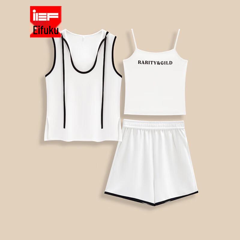 IEF 2025 Summer American Casual Sport Suit Set S