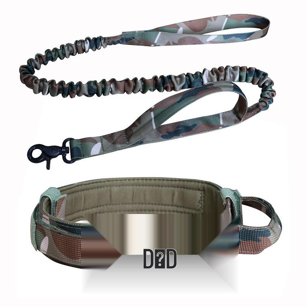 Tactical Nylon Dog Leash & Collar Set for Medium to Large Dogs - Military Grade Training Gear