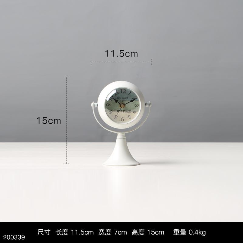 

Light luxury wrought iron silent clock ornament, living room entrance decoration clock