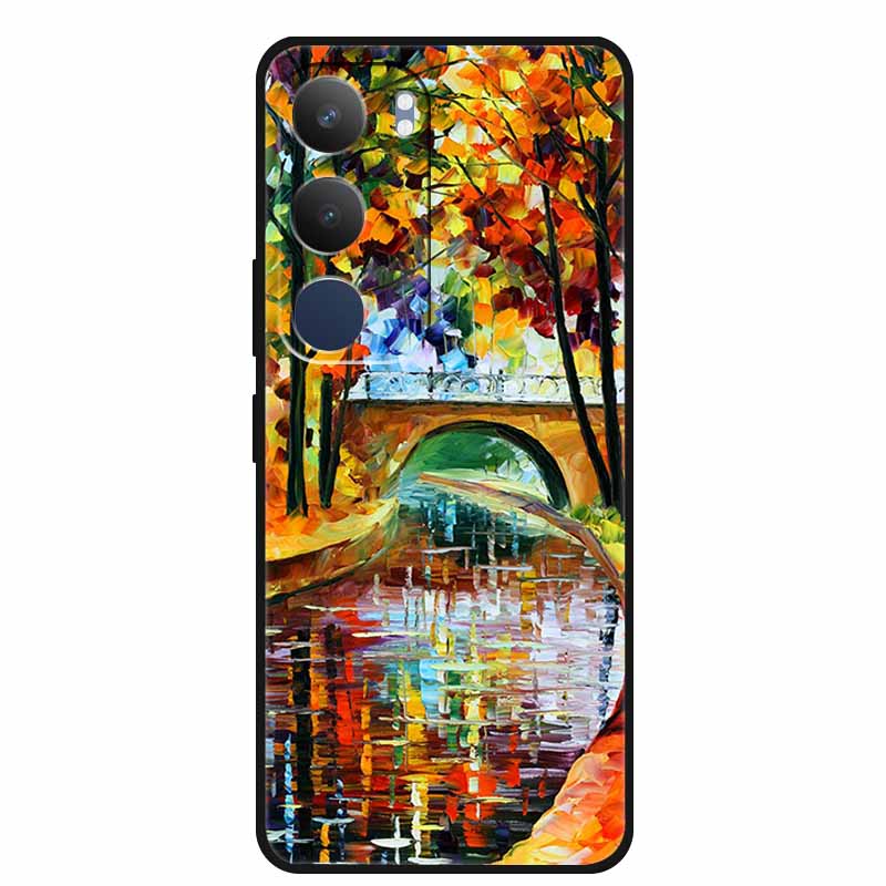 For Vivo Y19s 4G Case Y 19s 6.68" Soft Silicone TPU Phone Case for Vivo Y19s Pro 4G Cartoon Animal Shockproof Cover Y19 s Pro 4G