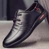 Whole cowhide casual business men's soft-soled leather shoes