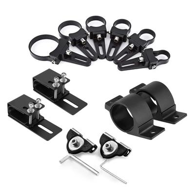 1 par de suporte de luz de led para carro, suporte de farol de direção, barra de tubo universal, capô do motor, rack de teto, barra de bagagem, braçadeira de lâmpada