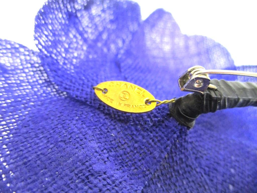 Authentic CHANEL Camelia Purple Fabric Corsage Brooch #b077  Seller refurbished