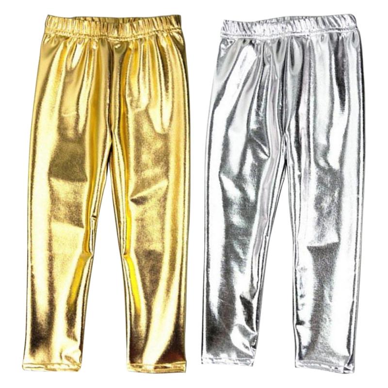 

Children s Trousers Shiny Gold And Silver Pants Kids Trousers 140