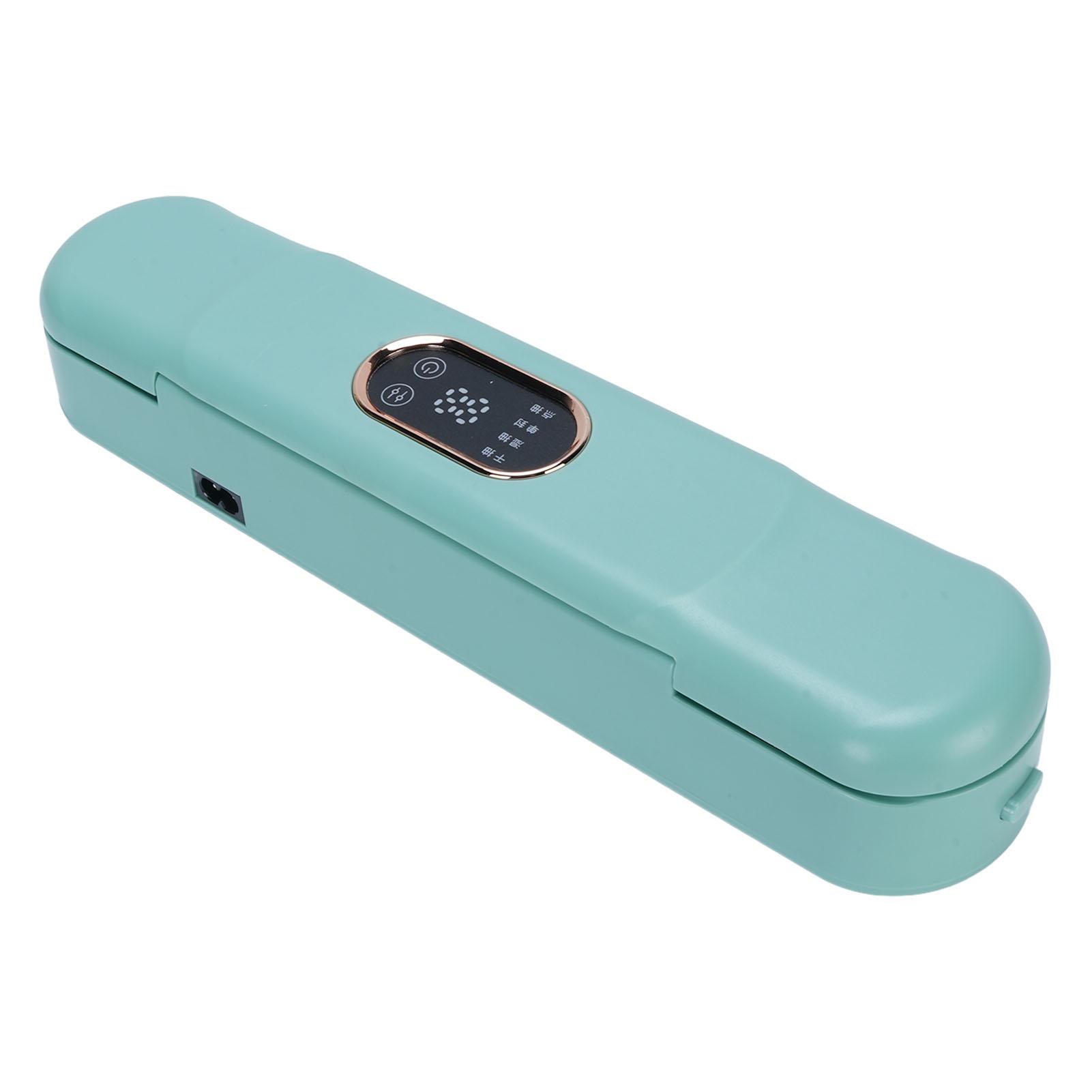 

Vacuum Sealer Machine Powerful 62kPa Digital Display 4 Modes Multifunctional Compact Food Sealing Machine For Home Kitchen US Plug синій