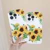 Simple Sunflower for IPhone15 for Apple 11 Mobile Phone Protective Case Full Coverage 14promax for Apple Phone Case