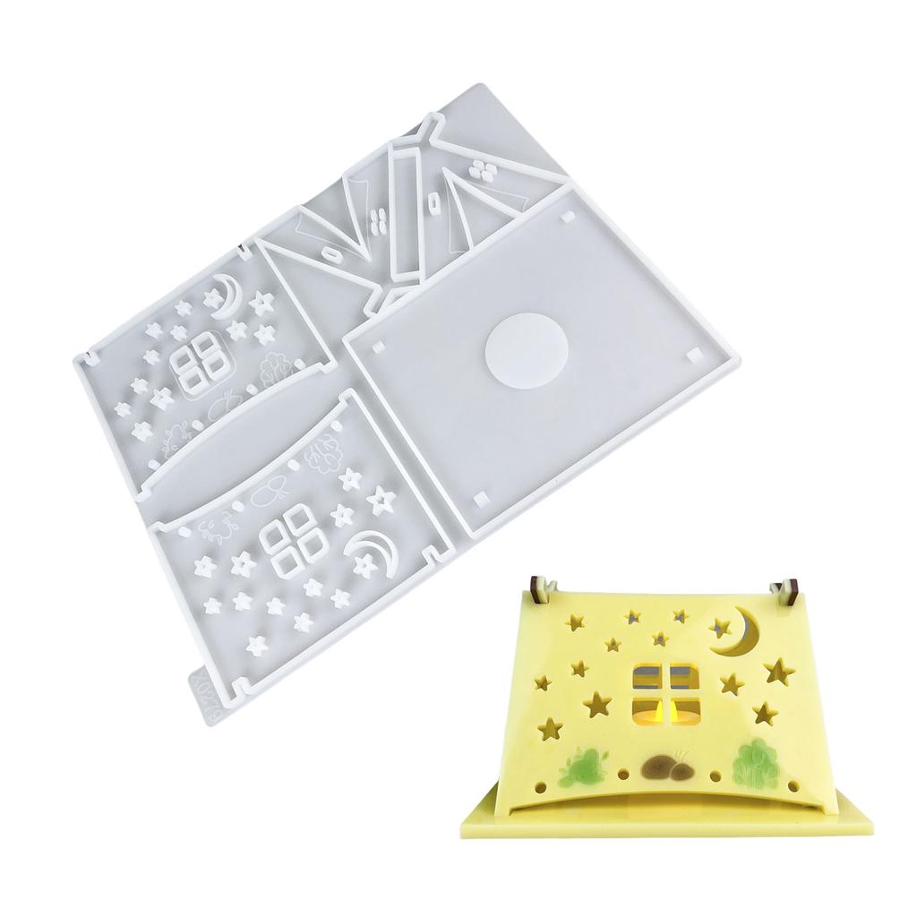 Flexible Sturdy Silicone Molds Fashion Accessory Portable for Making Unique Tent Shaped Candle and Home Decorations