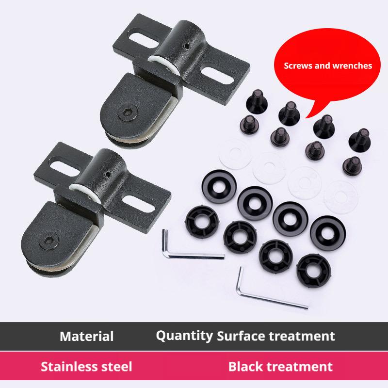 Zinc Alloy Stainless Steel Bathroom Glass Door Clip Rotating Door Shaft Hinge No Rust Shower Accessory for Bathroom Decor