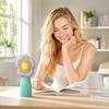 Ventilatore da scrivania a forma di fiore ricaricabile USB, Ventilatore portatile a mano per la casa