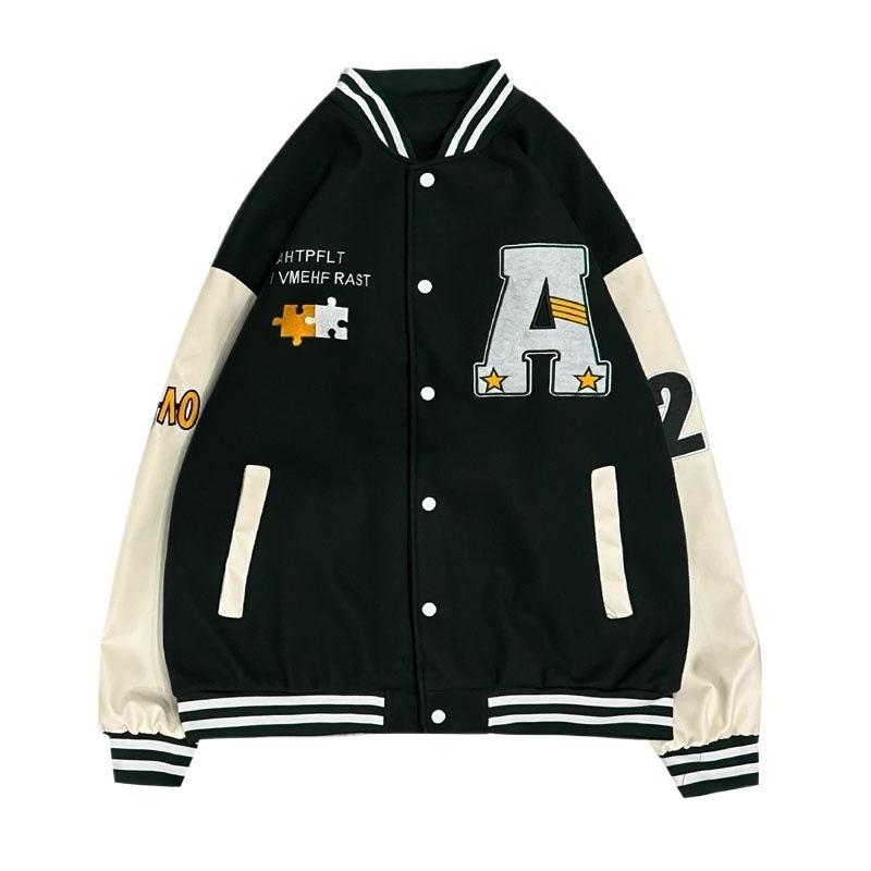 Jacket Men's Autumn High Street Ruffian Handsome Teen Men's Fleece Casual Jacket
