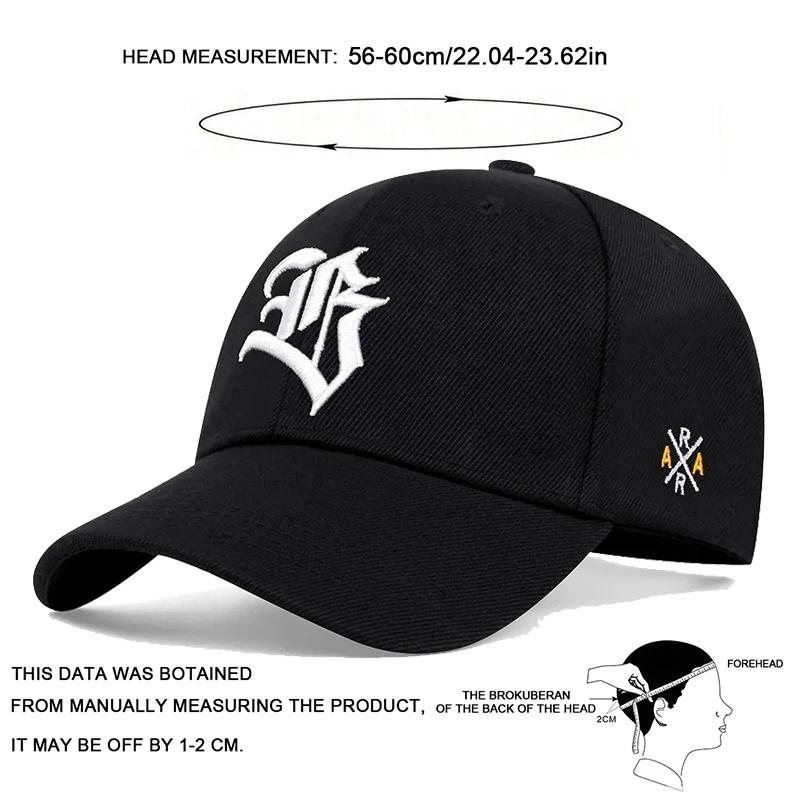 Unisex B Letter Embroidery Baseball Cap Spring and Autumn Outdoor Adjustable Casual Hats Hip Hop Hip Hop Sunscreen Hat
