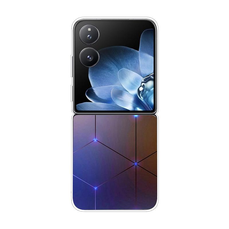 Hard PC Cover For Xiaomi Mix Flip ShockProof Phone Case For Mi Mix Flip 5G Ultra-Thin Back Clear MixFlip Shell Cover Coque Funda