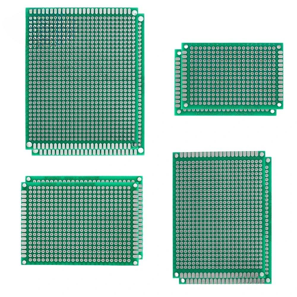8PCS PCB Board Prototype Board Green Double Side Circuit Boards 4x6cm 5x7cm 6x8cm 7x9cm DIY Electronic Kit