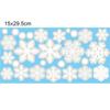 Decalcomanie per finestre di Natale Adesivi con fiocchi di neve di Babbo Natale Decalcomanie da muro invernali per camerette per bambini Decorazioni per finestre di Natale di Capodanno