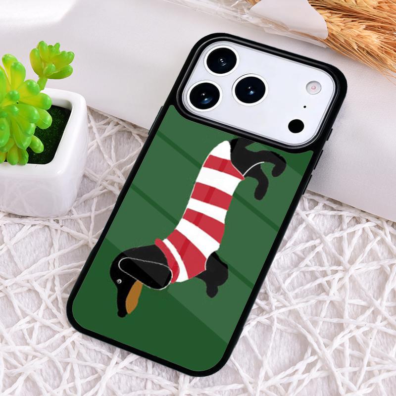 Anatomy Of a Dachshund Print Phone Case for iPhone 17 Air 16 15 11 12 14 13 Pro Max Shockproof Cover