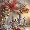 Abstract Special Shaped 5D DIY Partial Drill Diamond Dots Paintings for Adults Home Decor Crystal Diamond Art 11.81 X11.81inch
