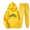 Mens Hooded Sweatshirt Set Casual Long Sleeve Tracksuit