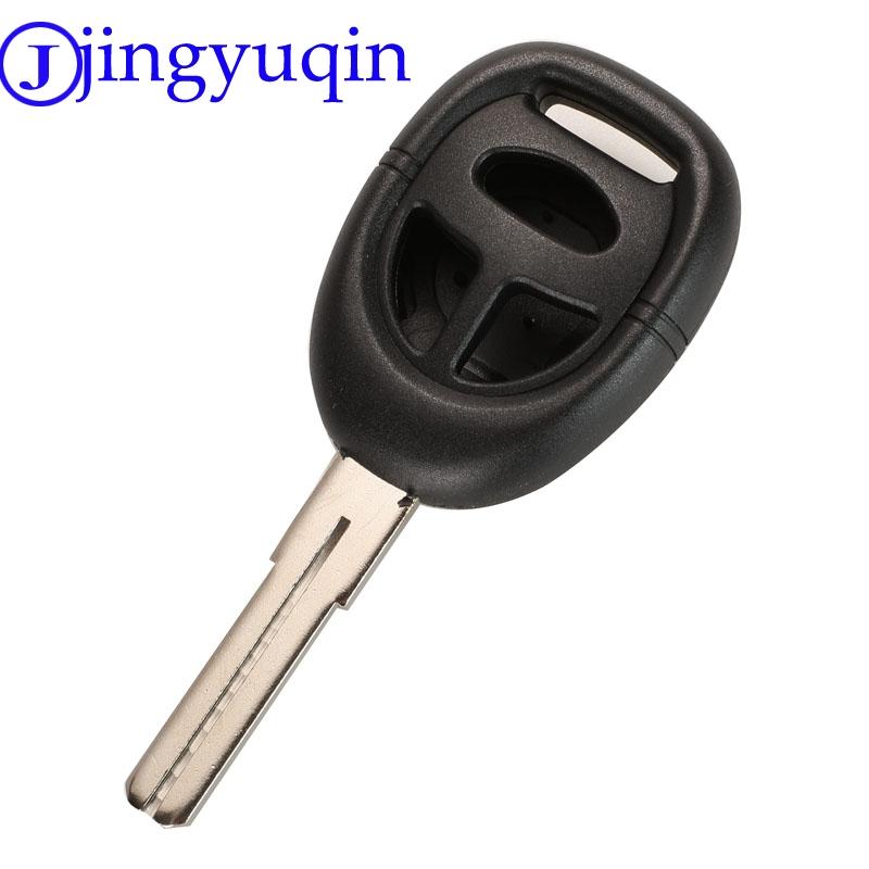 Jingyuqin For SAAB 9-3 9-5 Replacement 3 Buttons Remote Car Key Blank Housing 3 Models With Uncut Blade