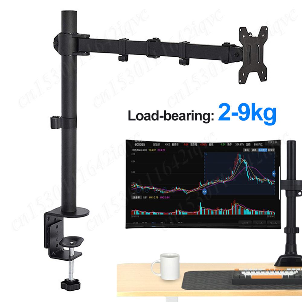 Dual Monitor Desk Mount Adjustable Dual Monitor Arm for 2 Computer Screens In 32'' Heavy Duty Dual Monitor Stand for Desk 17lbs