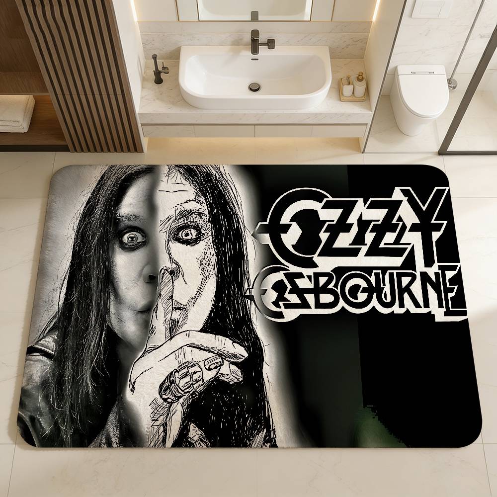Rock O-OzzyS Osbourne Band Room Mats Cheaper Anti-slip Modern Living Room Balcony Printed Welcome Rug
