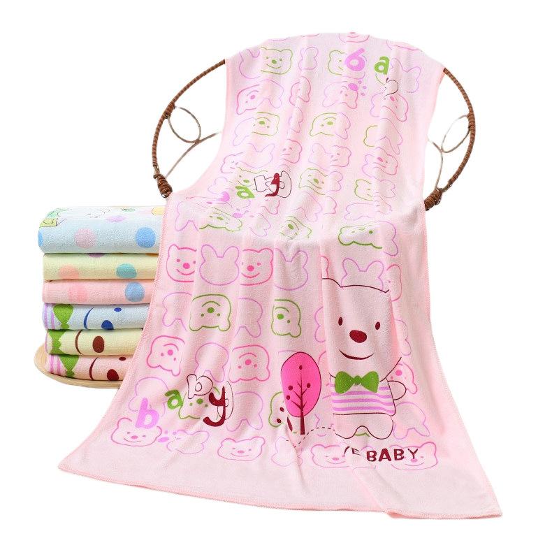Cartoon Printed Absorbent Children's Quick-drying Bath Towel