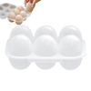Reusable 6 Grid Egg Holder Clear Egg Protection Box Egg Carton With Egg Dispensers Egg Carriage For Refrigerator Camping Picnic