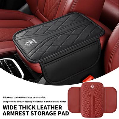 Car Armrest Box Pad Auto Protective Armrest Mat Storage Bag For Fabia Kamiq Superb Scala Enyaq-iV MK3 VisionS Yeti Usbn43