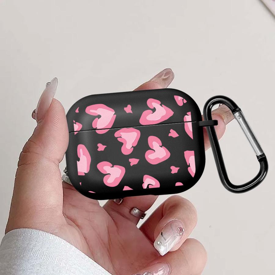 Pink Leopard Print Earphone Cases Cover Case For Airpods Pro2 2 Pro 3 Pro3 4 1