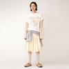 [mardimercredi] Cotton Pleated Midi Skirt_Butter
