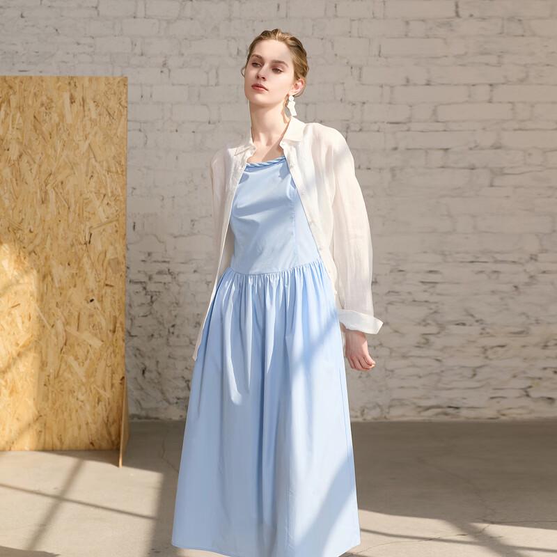 Sancai 2026 Summer French Style Sleeveless A-line Dress