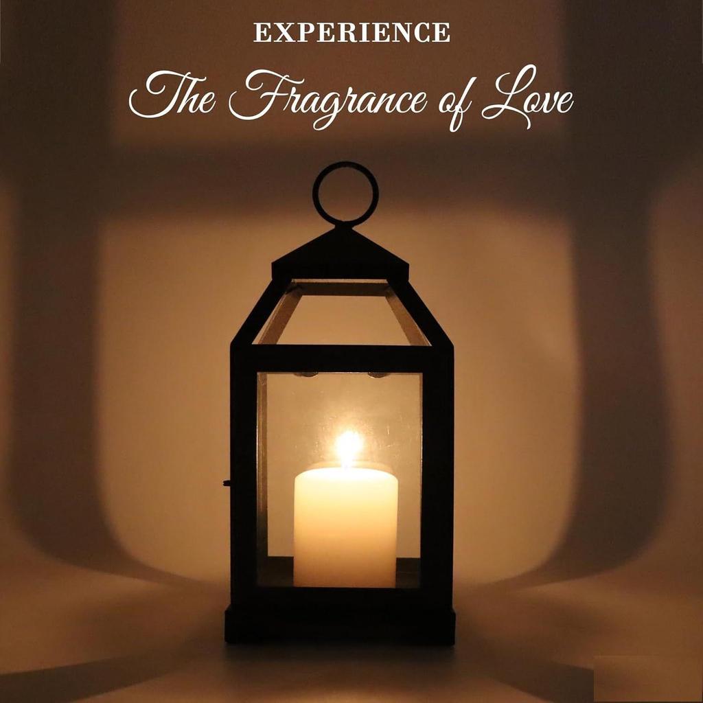 Glass Iron Lantern with One Pillar Candle Lantern for Home Decoration|Candle Holders for Home Decor Pack of 1