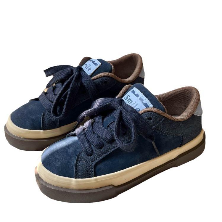 Spring retro casual board shoes women's 2025 new blue casual niche design sense platform shoes ins tide