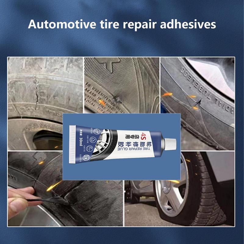Black Tire Glue 30ml Tire Patch Glue Fix Super Adhesive Tire Repair Sealant Flexible Glue For Car Motorcycle ATV Truck