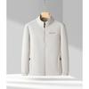 Autumn and Winter Polar Fleece Jacket Tops Men's Jackets Stand-up Collar Young and Middle-aged Men's Fleece Plus Velvet