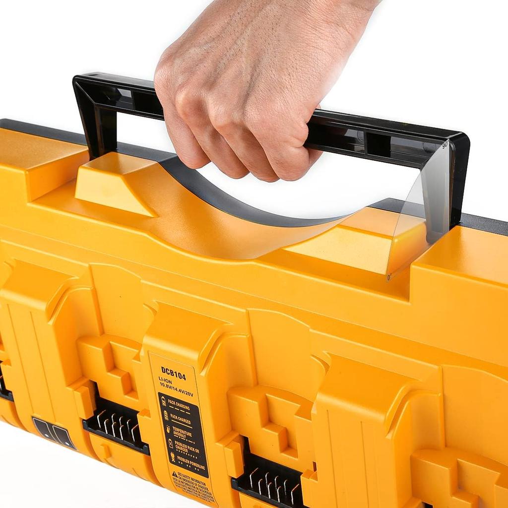 DCB104 Fast Charger for DeWalt 12V-18V Four-port Lithium Battery Simultaneously DCB204 DCB205 DCB127 DCB105