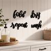 Wooden Letters for Wall Stickers, Self-Adhesive Art Decor, Retro 3D Three Dimensional Letter Signs English Words Stickers Home Living Room Bedroom